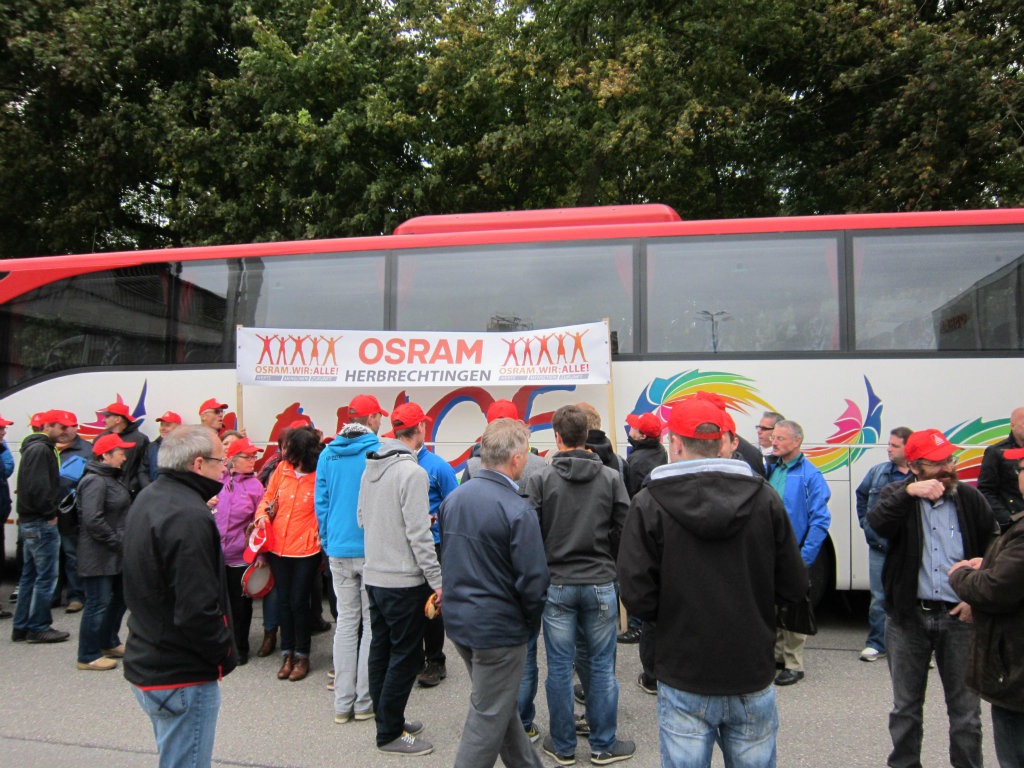 Osram Demo Gegen Personalabbau Ig Metall Heidenheim